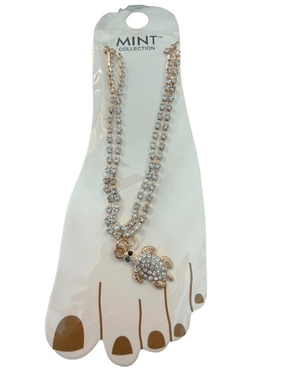 Golden Turtle Cove Glam Anklet